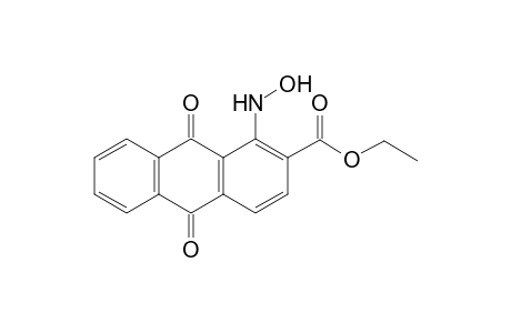 1-Hydroxyamino-9,10-dioxo-9,10-dihydro-anthracene-2-carboxylic acid ethyl ester