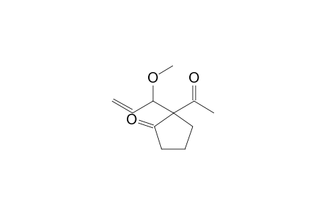 2-Acetyl-2-(1-methoxyallyl)cyclopentanone