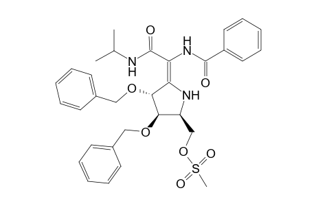 (3R,4R,5S)-2-[(E)-1-Benzoylamino-1-[N-(1-methylethyl)carbamoyl]methylidene]-3,4-dibenzyloxy-5-methanesulfoxymethylpyrrolidine