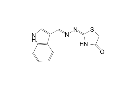 1H-indole-3-carbaldehyde [(2E)-4-oxo-1,3-thiazolidin-2-ylidene]hydrazone
