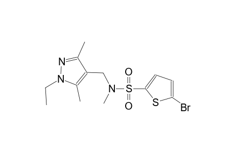 5-bromo-N-((1-ethyl-3,5-dimethyl-1H-pyrazol-4-yl)methyl)-N-methylthiophene-2-sulfonamide