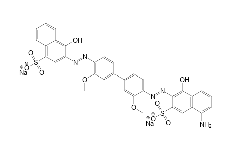 1-Naphthalenesulfonic acid, 3-[[4'-[(5-amino-1-hydroxy-3-sulfo-2-naphthalenyl)azo]-3,3'-dimethoxy[1,1'-biphenyl]-4-yl]azo]-4-hydroxy-, disodium salt