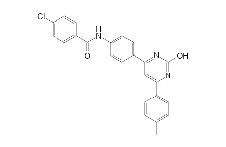 4-chloro-N-(4-(2-hydroxy-6-(p-tolyl)pyrimidin-4-yl)phenyl)benzamide