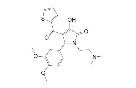 2-(3,4-dimethoxyphenyl)-1-(2-dimethylaminoethyl)-4-hydroxy-3-(thiophene-2-carbonyl)-2H-pyrrol-5-one