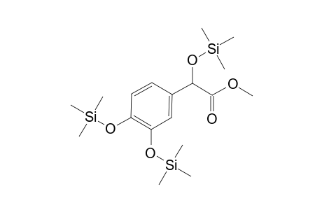 Benzeneacetic acid, .alpha.,3,4-tris[(trimethylsilyl)oxy]-, methyl ester