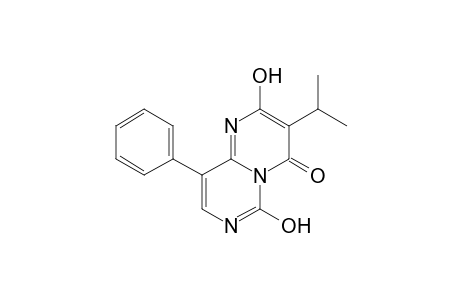 4H-Pyrimido[1,6-a]pyrimidin-4-one, 6,7-dihydro-2,6-dihydroxy-9-phenyl-3-(2-propenyl)-