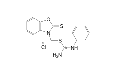 1-phenyl-2-((2-thioxobenzo[d]oxazol-3(2H)-yl)methyl)isothiouronium chloride