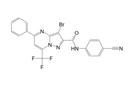 3-bromo-N-(4-cyanophenyl)-5-phenyl-7-(trifluoromethyl)pyrazolo[1,5-a]pyrimidine-2-carboxamide