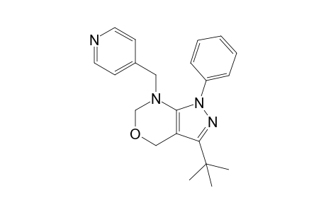 3-tert-Butyl-1-phenyl-7-(pyridin-4-ylmethyl)-1,4,6,7-tetrahydropyrazolo[3,4-d][1,3]oxazine