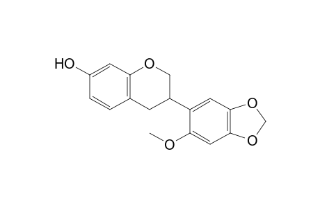 7-Hydroxy-2'-methoxy-4',5'-methylenedioxyisoflavan
