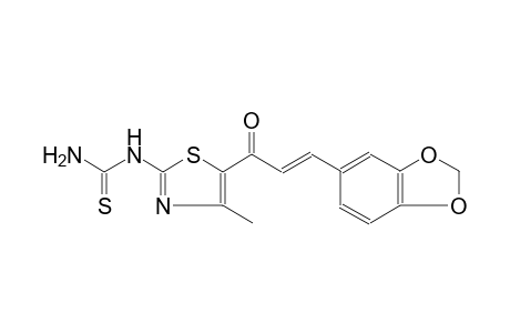N-{5-[(2E)-3-(1,3-benzodioxol-5-yl)-2-propenoyl]-4-methyl-1,3-thiazol-2-yl}thiourea