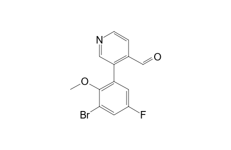 3-(3-BROMO-5-FLUORO-2-METHOXYPHENYL)-ISONICOTINALDEHYDE