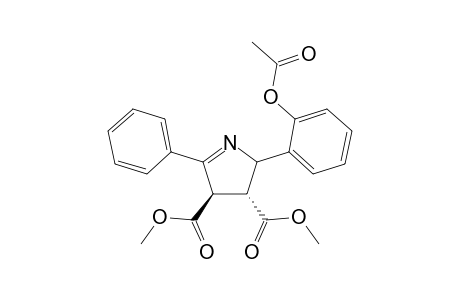 2-(2-acetoxyphenyl)-3,4-trans-dimethoxycarbonyl-5-phenyl-1-dehydro-2,3,4-trihydropyrrole