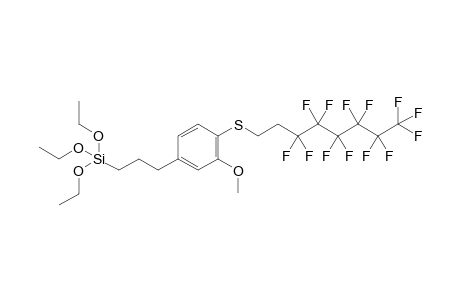 triethoxy(3-(3-methoxy-4-((3,3,4,4,5,5,6,6,7,7,8,8,8-tridecafluorooctyl)thio)phenyl)propyl)silane