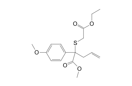 Methyl 2-Phenyl-2-[(ethoxycarbonylmethyl)thio]pent-4-enoate
