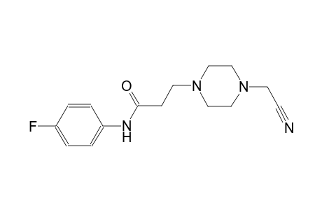 3-(4-Cyanomethyl-piperazin-1-yl)-N-(4-fluoro-phenyl)-propionamide