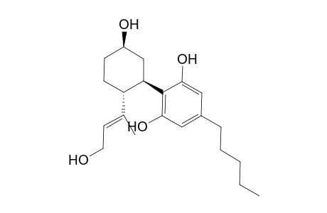 3-[4-Pentyl-2,6-dihydroxyphenyl]-4-[3'-(1'-hydroxy-2'-buten-3'-yl]cyclohexane-1-ol