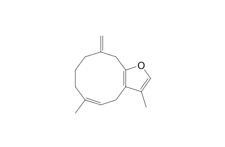 Cyclodeca[b]furan, 4,7,8,9,10,11-hexahydro-3,6-dimethyl-10-methylene-, (E)-