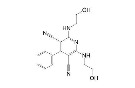 2,6-Bis(2-hydroxyethylamino)-4-phenylpyridine-3,5-dicarbonitrile