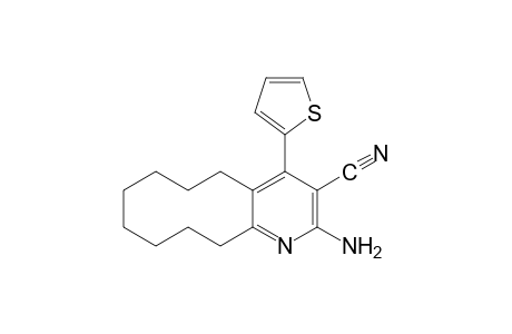 2-amino-5,6,7,8,9,10,11,12-octahydro-4-(2-thienyl)cyclodeca[b]pyridine-3-carbonitrile