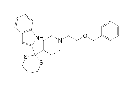 2-[2-[1-(2-benzoxyethyl)-4-piperidyl]-1,3-dithian-2-yl]-1H-indole