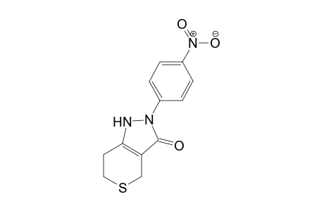 2-(4-Nitrophenyl)-1,4,6,7-tetrahydrothiopyrano[4,3-c]pyrazol-3(2H)-one