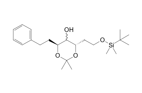 (4S,6S)-4-[2-[tert-butyl(dimethyl)silyl]oxyethyl]-2,2-dimethyl-6-phenethyl-1,3-dioxan-5-ol
