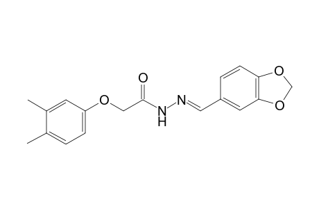 N'-[(E)-1,3-Benzodioxol-5-ylmethylidene]-2-(3,4-dimethylphenoxy)acetohydrazide