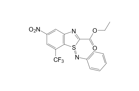 5-nitro-1-(phenylimino)-7-(trifluoromethyl)-2-benzothia(S IV )zole carboxylic acid, ethyl ester