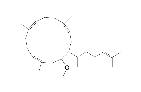 1,5,9-Cyclotetradecatriene, 13-methoxy-1,5,9-trimethyl-12-(5-methyl-1-methylene-4-hexenyl)-