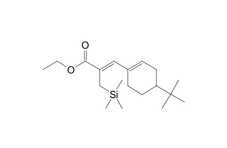 (E)-Ethyl 3-(4-t-butylcyclohex-1-en-1-yl)-2-(trimethylsilylmethyl)prop-2-enoate