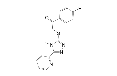 1-(4-fluorophenyl)-2-{[4-methyl-5-(2-pyridinyl)-4H-1,2,4-triazol-3-yl]sulfanyl}ethanone