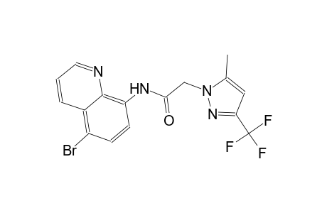 N-(5-bromo-8-quinolinyl)-2-[5-methyl-3-(trifluoromethyl)-1H-pyrazol-1-yl]acetamide