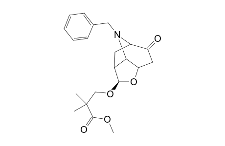 (R)-9-Benzyl-6-exo-(methoxycarbonyl-2-methylpropoxy)-5-oxa-9-azatricyclo[5.2.1.0(4,8)]decan-2-one