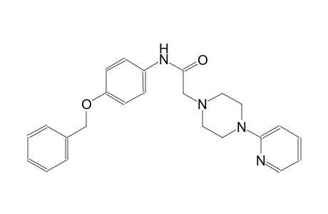 1-piperazineacetamide, N-[4-(phenylmethoxy)phenyl]-4-(2-pyridinyl)-