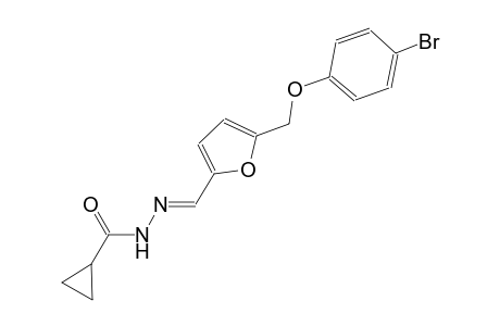 N'-((E)-{5-[(4-bromophenoxy)methyl]-2-furyl}methylidene)cyclopropanecarbohydrazide