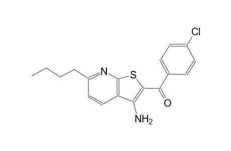 (3-amino-6-butylthieno[2,3-b]pyridin-2-yl)(4-chlorophenyl)methanone