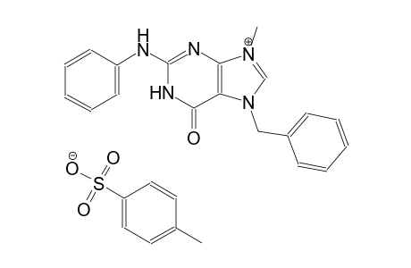 7-benzyl-9-methyl-6-oxo-2-(phenylamino)-6,7-dihydro-1H-purin-9-ium 4-methylbenzenesulfonate