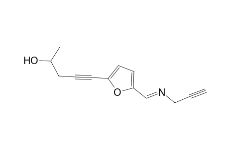 5-(5-Prop-2-ynyliminomethylfuran-2-yl)pent-4-yn-2-ol