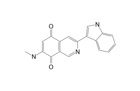 MANSOURAMYCIN_D;3-(1-H-INDOL-3-YL)-7-METHYLAMINOISOQUINOLINE-5,8-DIONE