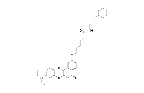 6-[9-(diethylamino)-5-keto-benzo[a]phenoxazin-2-yl]oxy-N-(3-phenylpropyl)hexanamide