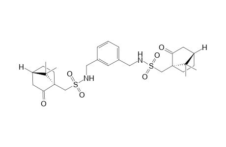 (1S,4S,1'S,4'S)-N-{3-(7',7'-Dimethyl-2'-oxobicyclo[2.2.1]hept-1'-ylmethylsulfonamidomethyl)benzyl}-7,7-dimethyl-2-oxobicyclo[2.2.1]hept-1-ylmethanesulfonamide