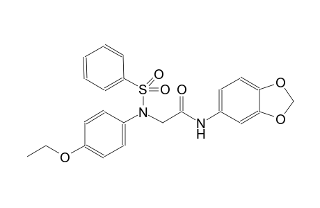acetamide, N-(1,3-benzodioxol-5-yl)-2-[(4-ethoxyphenyl)(phenylsulfonyl)amino]-