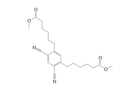 6-[2,4-dicyano-5-(6-keto-6-methoxy-hexyl)phenyl]hexanoic acid methyl ester