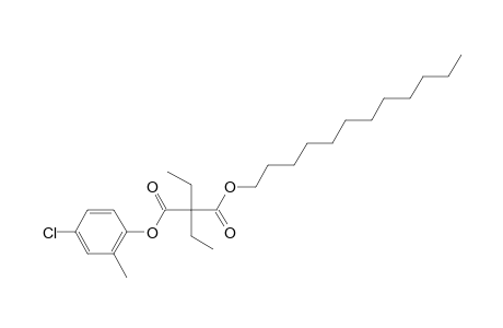 Diethylmalonic acid, 4-chloro-2-methylphenyl dodecyl ester