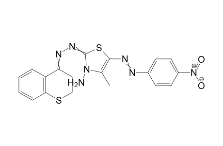 3-Amino-4-methyl-2-(thiochroman-4-ylideneazo)-5-(4-nitrophenylazo)-thiazol