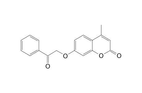4-METHYL-7-(2-OXO-2-PHENYLETHOXY)-2-H-1-BENZOPYRAN-2-ONE