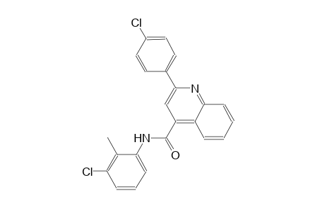 N-(3-chloro-2-methylphenyl)-2-(4-chlorophenyl)-4-quinolinecarboxamide