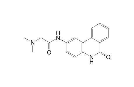 2-(Dimethylamino)-N-(6-oxo-5,6-dihydrophenanthridin-2-yl)acetamide