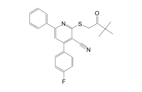 2-[(3,3-dimethyl-2-oxobutyl)sulfanyl]-4-(4-fluorophenyl)-6-phenylnicotinonitrile